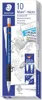 A product package for a mechanical pencil, with the pencil itself partially visible. Anteprima dell’immagine prodotto