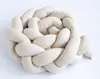100 cm BEIGE Geflochtenes Kissen Zierkissen Dekokissen Bettschlange Bettumrandung Zugluftstopper  Produktbild-Vorschau