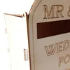 DIY Holz Hochzeit Mailbox Briefkasten mit Schloss Rustikale Produktbild-Vorschau 4