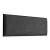A dark gray upholstered headboard is shown against a white background. Anteprima dell’immagine prodotto