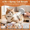 Katzenbürste Hundebürste, 4-in-1-Haustier-Dampfbürste mit Produktbild-Vorschau 3