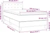 vidaXL Boxspring posteľ s matracom Svetlo sivá 90x190 cm Náhľad obrázku produktu 6