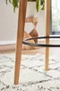 WOHNLING Stehtisch 60x110x60 cm Weiß Rund Bartisch für 4 Produktbild-Vorschau 5