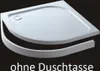 80x80cm Viertelkreis Duschwannen Dusche Armatur Schürze Produktbild-Vorschau 1