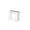ITAMOBY - Consolle allungabile 90x25/211 cm Kiba bianco Anteprima dell’immagine prodotto 4