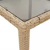 9-tlg. Garten-Essgruppe mit Kissen Beige Poly Rattan Glas Produktbild-Vorschau 6