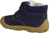 A side view of a single blue winter boot for children. Produktbild-Vorschau