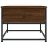 vidaXL Table basse marron imitation chêne 51x51x40 cm Bois Voir les images du produit 6