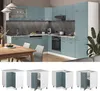 Eckunterschrank Vicco R-Line Blau-Grau 75.6 cm , AP Eiche, Produktbild-Vorschau 4