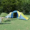 vidaXL Tente de camping 6 personnes bleue et jaune Voir les images du produit 2