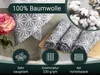 4er Set Geschirrtücher, 100% Baumwolle, 50x70 cm, anthrazit Produktbild-Vorschau 4