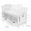 Baby-Delux Babybett Kinderbett Lia 120x60 Teddy Wippe Weiß Produktbild-Vorschau 10