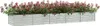 vidaXL Garten-Hochbeet 400x80x45 cm Verzinkter Stahl Silber Produktbild-Vorschau 2