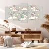 Bild auf Leinwand - Leinwandbild - Wolke Tapete Einhorn Produktbild-Vorschau 7