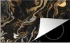 KitchenYeah© Herdabdeckplatte Marmor - Silber - Gold - Produktbild-Vorschau 1