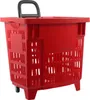 Einkaufstrolley Einkaufskorb m. Rollen 55L Rot Produktbild-Vorschau 8