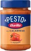 A jar of Barilla Pesto alla Calabrese with peppers and chili peppers. Produktbild-Vorschau