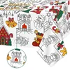 Kleurplaat tafelkleed Kerstmis, 183 x 86 cm, knutselposter, Productafbeelding-voorbeeld 9