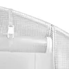 vidaXL Serre avec cadre en acier blanc 32 m² 8x4x2 m Voir les images du produit 12