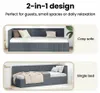 vidaXL Rohový rám postele s čelem tmavě šedý 80 cm x 200 cm Náhled obrázku produktu 6