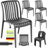 Lot de 4 chaises de jardin tillvex® empilables et Voir les images du produit 1