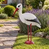 KADAX Figure de jardin Décoration Cigogne debout pour le Voir les images du produit 6