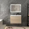 80 cm Badmöbel-Set Unterschrank mit Rechteckiges Produktbild-Vorschau 4