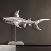 Deko Hai FineBuy 70 cm Aluminium Wohndeko Design Dekoration Produktbild-Vorschau 1