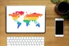 MuchoWow® Laptop Aufkleber Sticker Cover Weltkarte - Produktbild-Vorschau 2