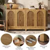 145 cm breed buffetkast met opbergruimte, lange dressoir Productafbeelding-voorbeeld 5