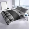 Renforcé Bettwäsche Set 155x200 cm Schwarz Grau Weiß Produktbild-Vorschau 5