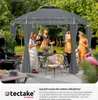 Gartenpavillon Siana Ø 3,5m - anthrazit Náhled obrázku produktu 8