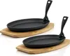 BBQ-Toro Gusseisen Servierpfännchen mit Holzbrett (2x), 27 Produktbild-Vorschau 1