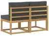 vidaXL 2 Stück Outdoor Mittelsofa Massivholz Akazie Weiß Produktbild-Vorschau 5