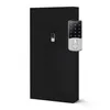 A black metal filing cabinet with a digital lock attached to the right door. Produktbild-Vorschau