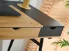Schreibtisch mit Schublade PANDO – schwarz/Eiche Produktbild-Vorschau 7