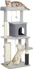 PawHut Arbre à chat 132 cm Arbre à chat avec niche pour Voir les images du produit 1