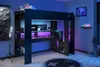 Lit enfant mezzanine combiné avec LED Gamer ONLINE - 90 x Voir les images du produit 1