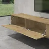 doporro Mobile Porta TV Sospeso 280 cm con 4 Ante Marrone Anteprima dell’immagine prodotto 5