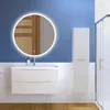 Hochschrank 140cm Weiß Hochglanz Smiley Badschrank Produktbild-Vorschau 5