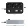 B36C 3 Fach Steckdosenleiste + 6 USB Mehrfachsteckdose 2m Produktbild-Vorschau 5