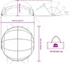 vidaXL Pool-Dome Blue 336 x 322 x 160 cm Náhľad obrázku produktu 7