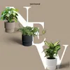Luxe Vega Blumentopf rund taupe 36 cm mit Wasserauffang Produktbild-Vorschau 3
