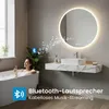Okrągłe lustro łazienkowe Heilmetz LED, 80 cm, z głośnikiem Podgląd zdjęcia produktu 3