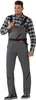 Planam Latzhose Highline Gr. 25 schiefer/schwarz/rot Produktbild-Vorschau 2