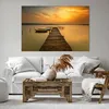 Bild auf Leinwand - Leinwandbild - See Brücke - 120x80cm - Produktbild-Vorschau 6