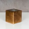 levandeo Teelichthalter Holz Massiv 10x10cm Nussbaum Farbig Produktbild-Vorschau 2