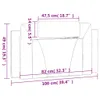 vidaXL Kopfteil-Kissen "Viana" Grau 100 cm Kunstleder Produktbild-Vorschau 8