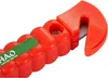 Close-up of a red emergency hammer with a seatbelt cutter. Voir les images du produit