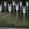 HI Gartenleuchte LED Solar 8 Stk. Edelstahl Produktbild-Vorschau 3